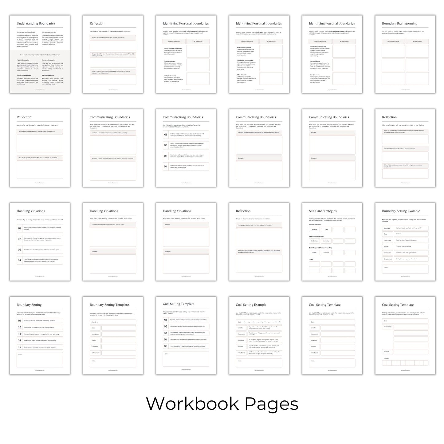 How to Set Healthy Boundaries Workbook