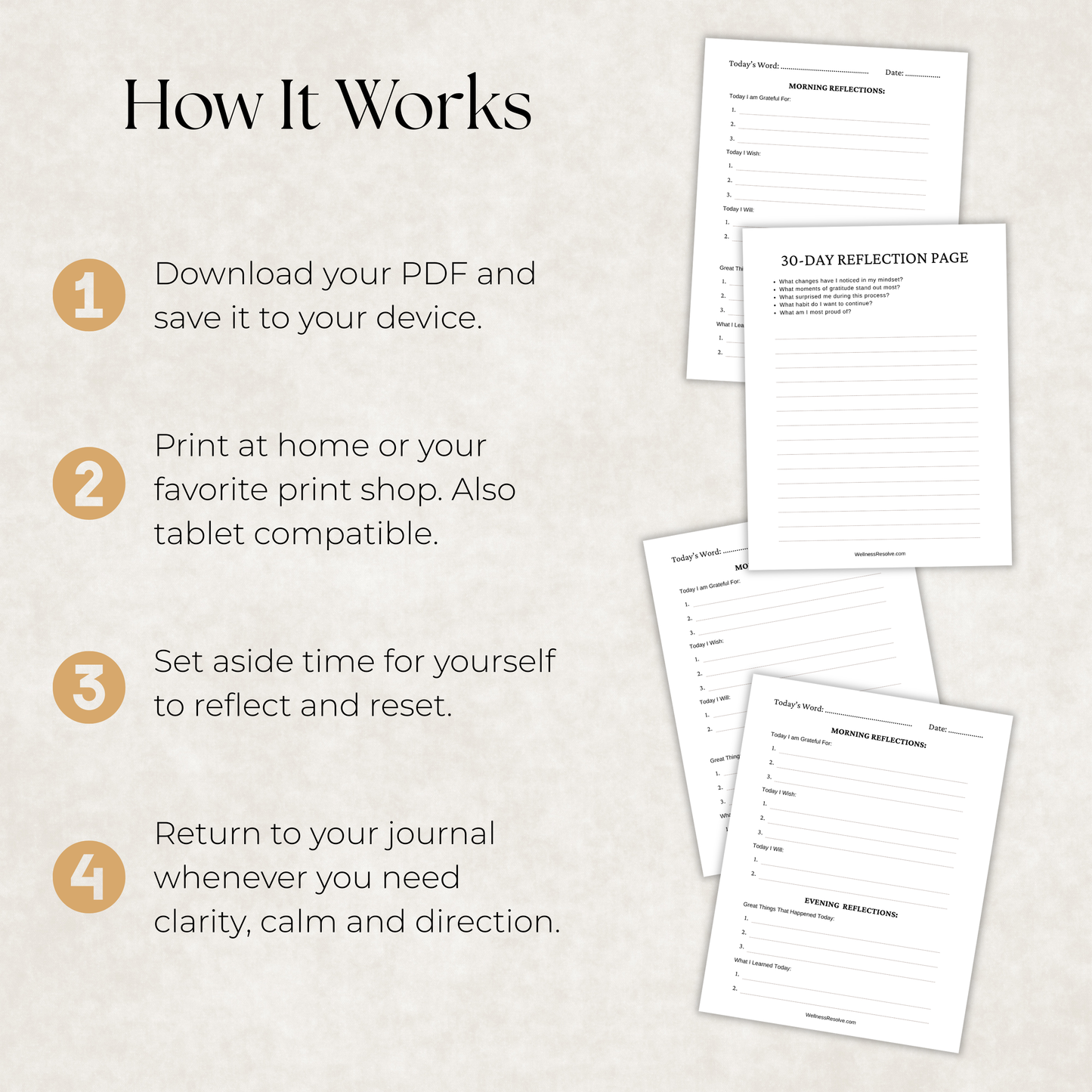 5 Minute Gratitude - 30 Day Journal