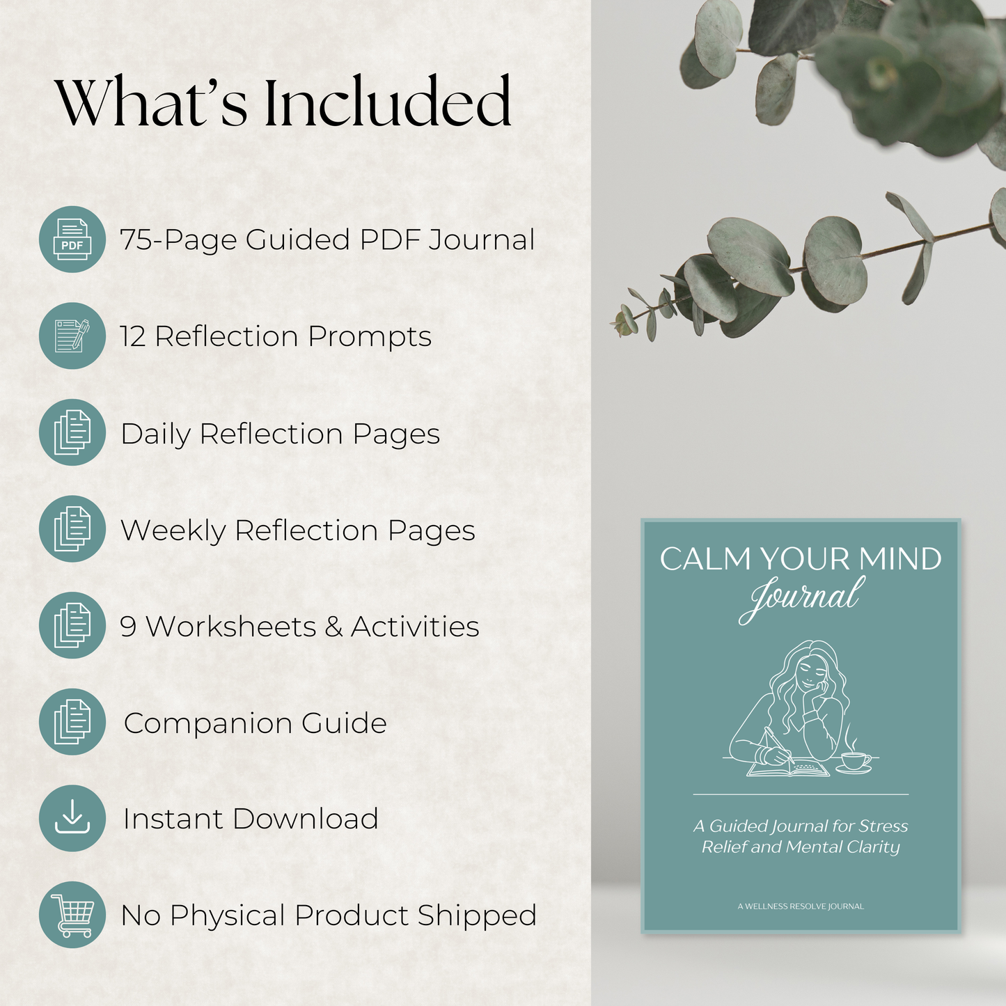 Calm Your Mind Journal