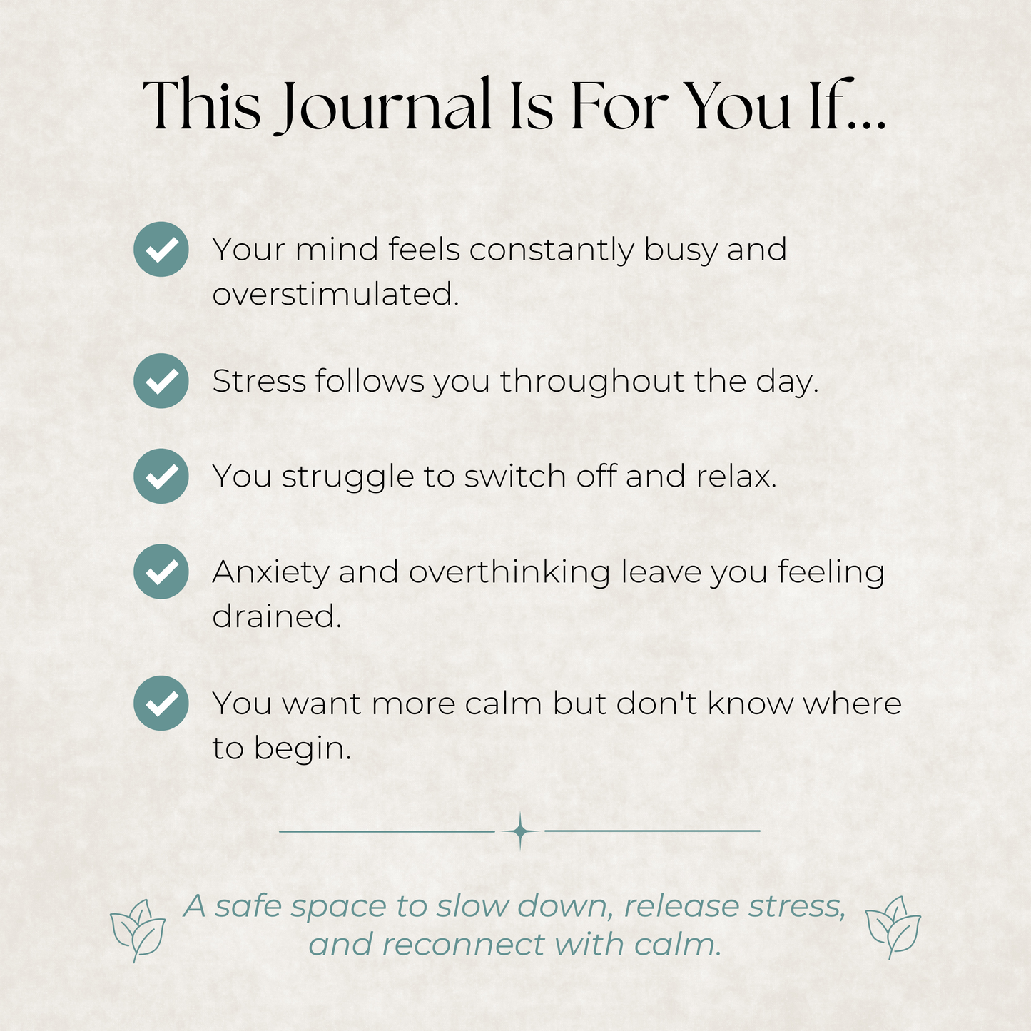 Calm Your Mind Journal