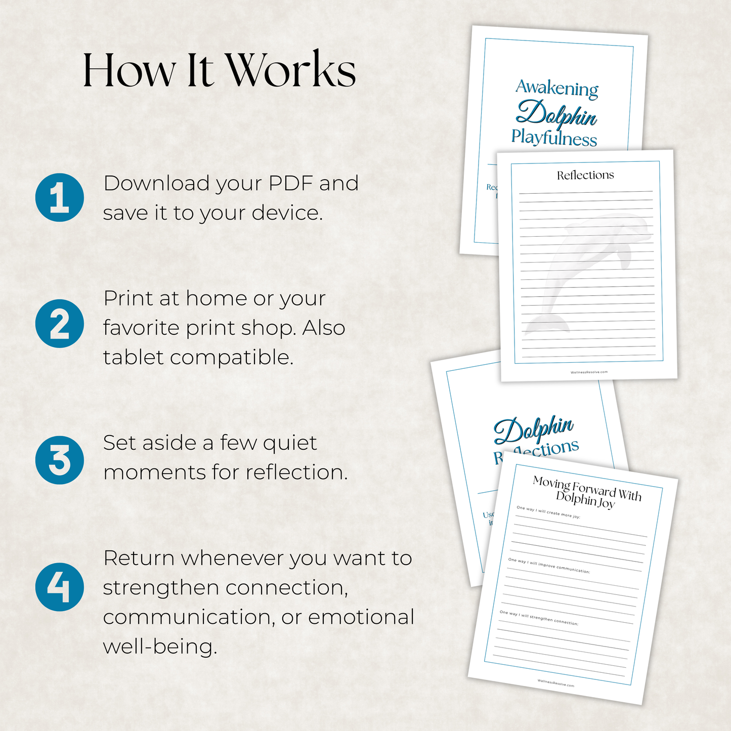 Dolphin Journal: A Guided Journey Toward Connection, Communication & Joy