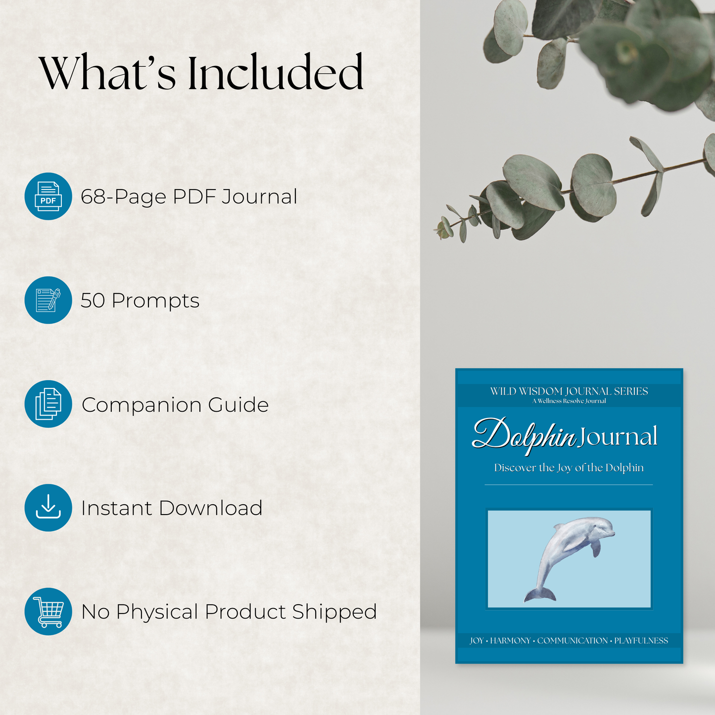 Dolphin Journal: A Guided Journey Toward Connection, Communication & Joy