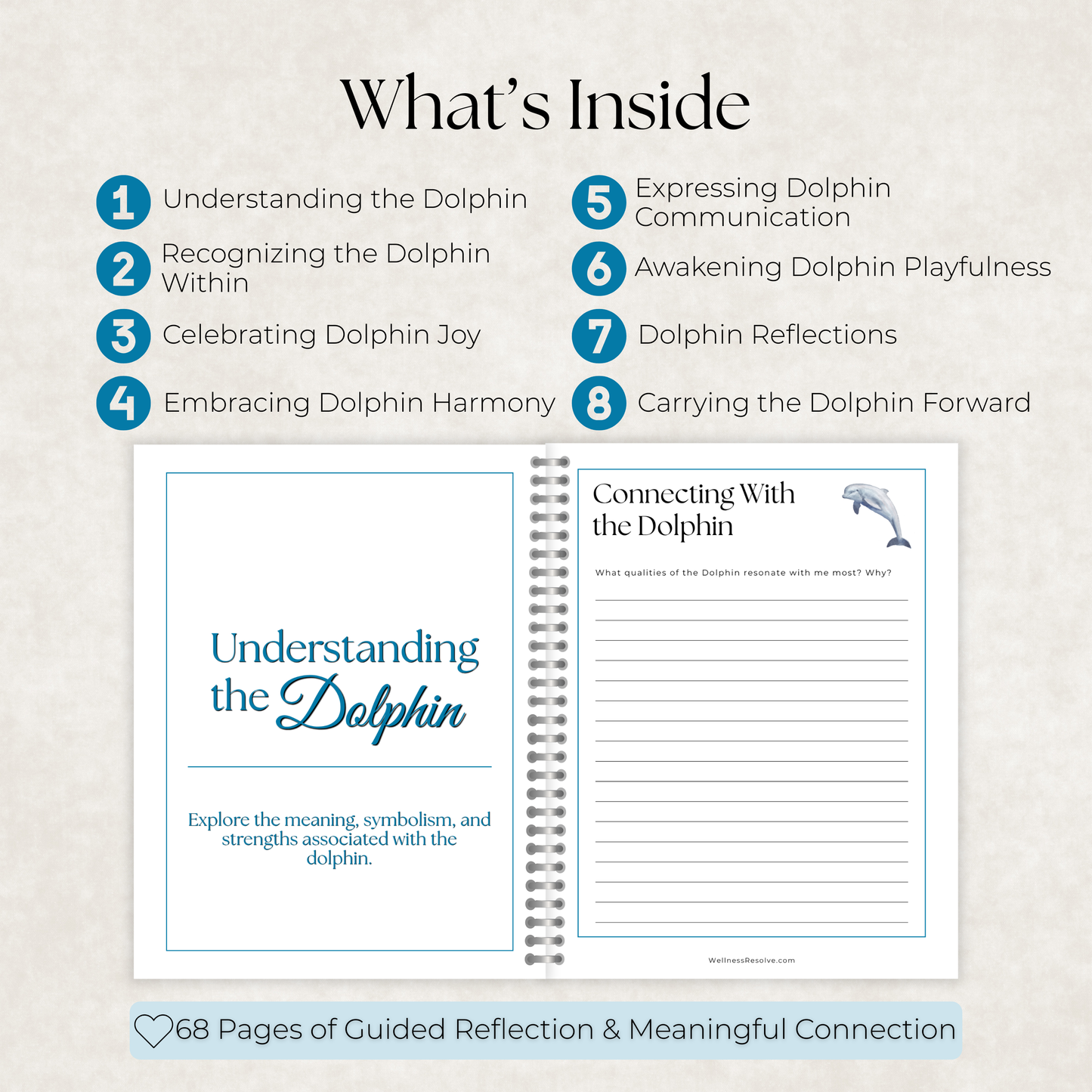 Dolphin Journal: A Guided Journey Toward Connection, Communication & Joy