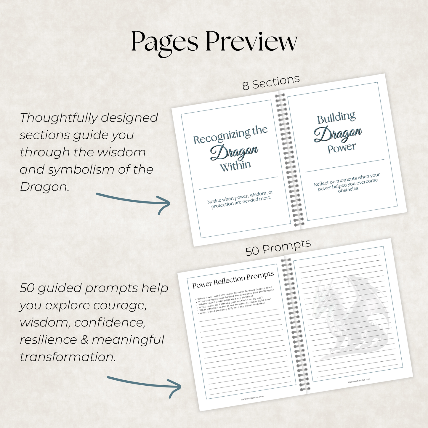 Dragon Journal: A Guided Journey Toward Courage, Personal Power & Transformation