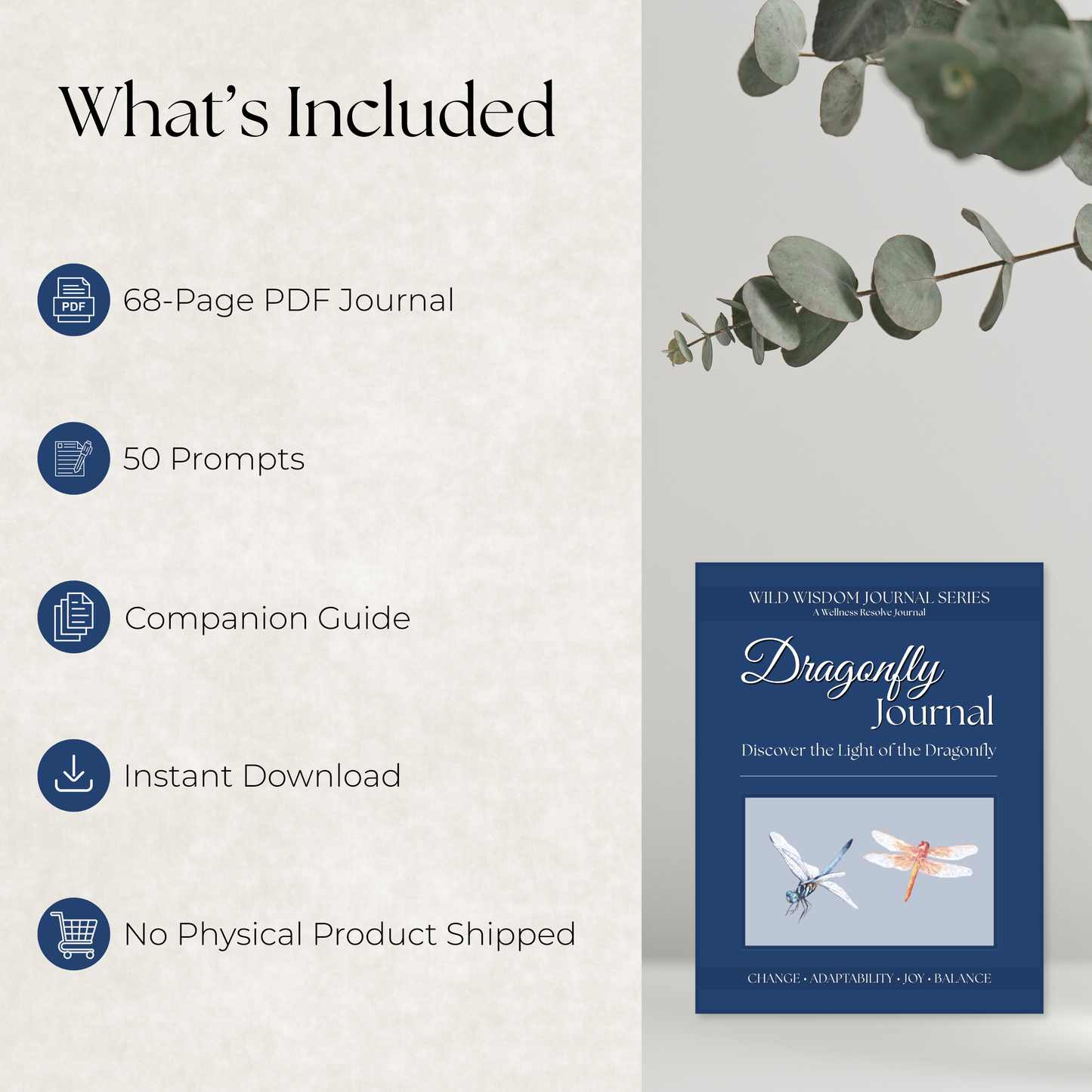 Dragonfly Journal: A Guided Journey Through Change, Growth & Transformation