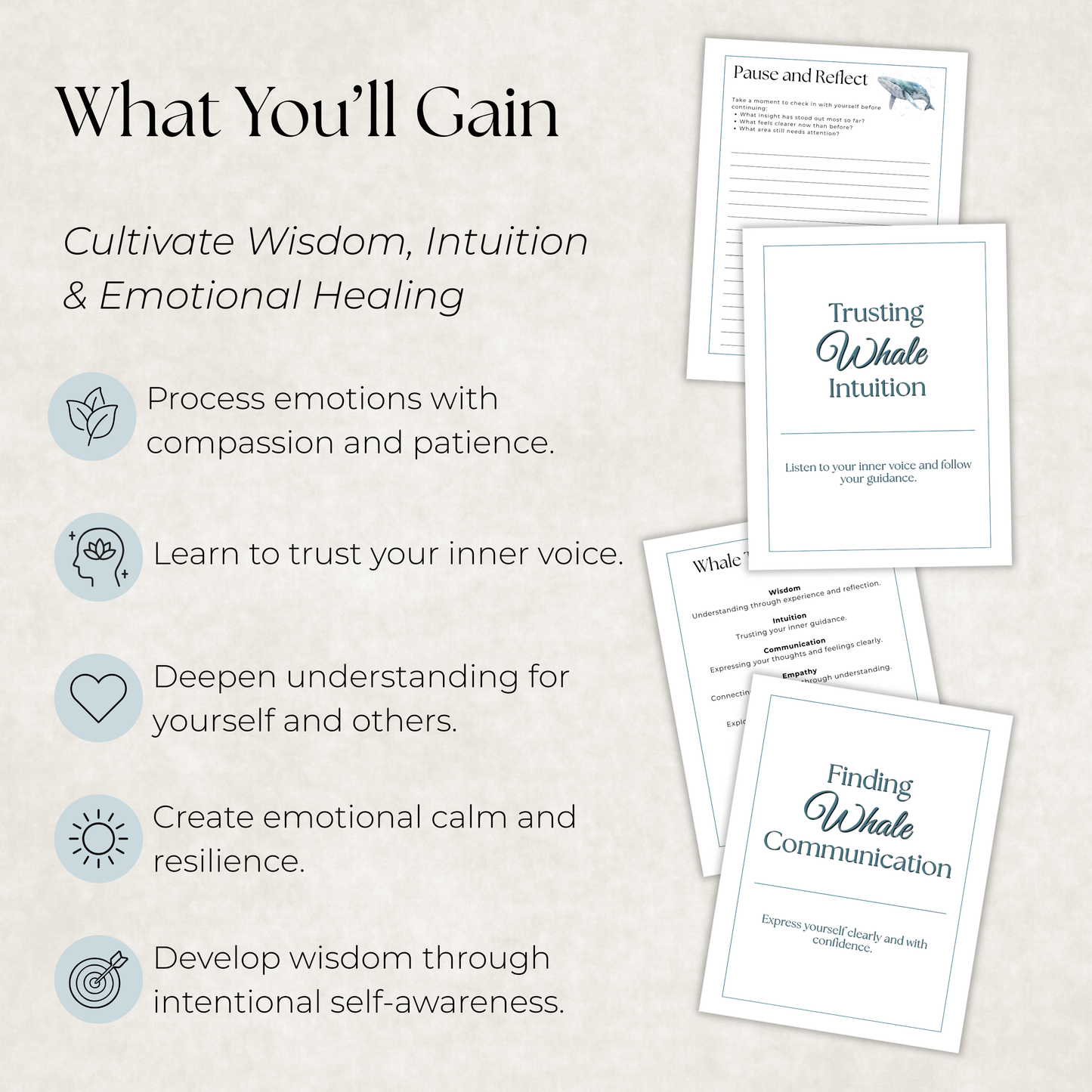 Whale Journal: A Guided Journey Toward Emotional Healing, Intuition & Inner Peace