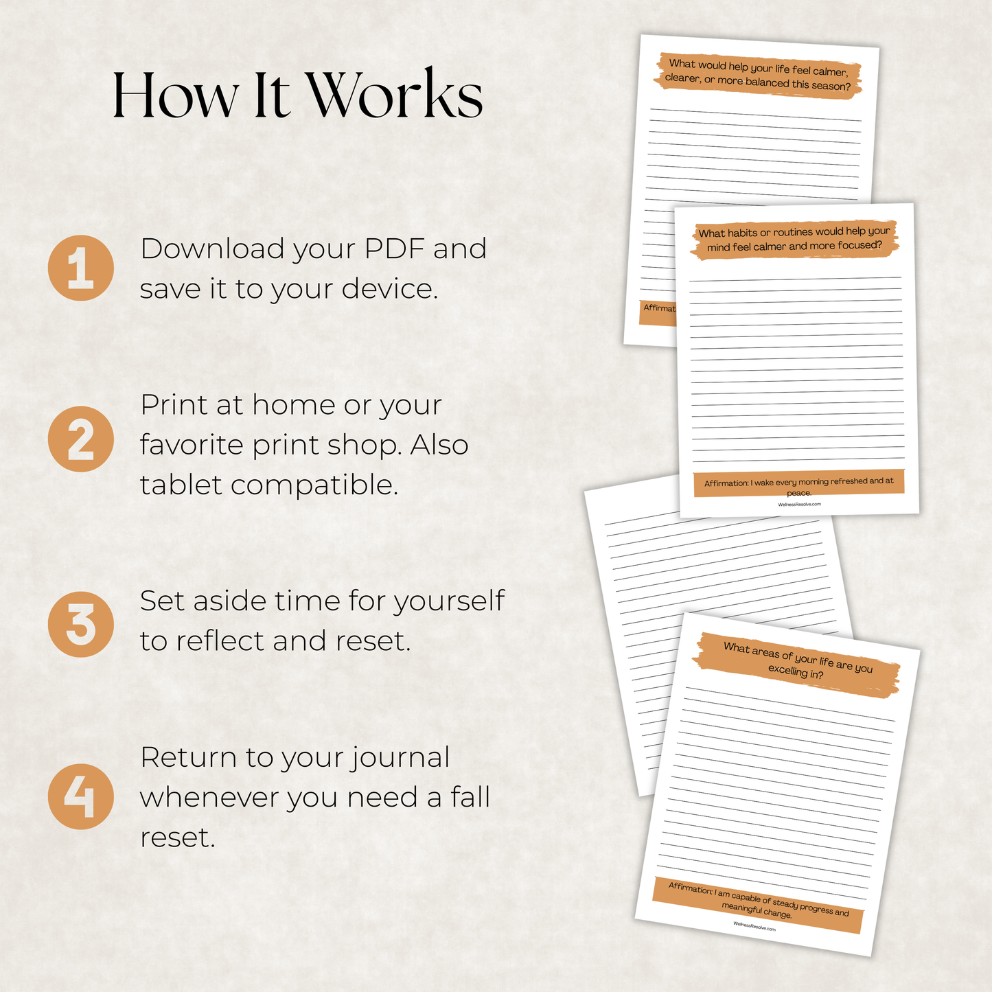 Fall Reset Journal