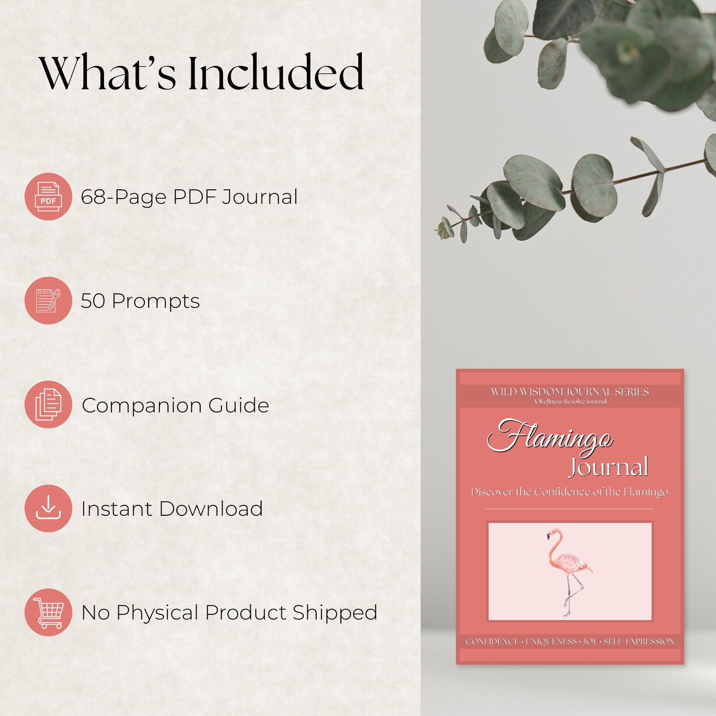 Flamingo Journal: A Guided Journey Toward Confidence, Authenticity & Self-Worth