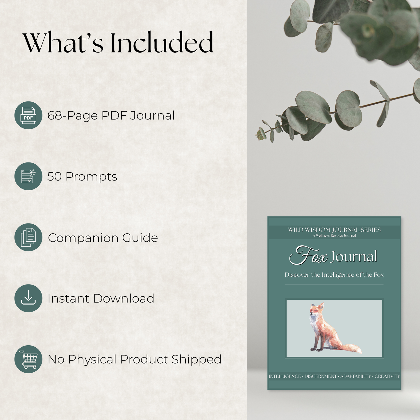 Fox Journal: A Guided Journey Toward Clarity, Adaptability & Self-Trust