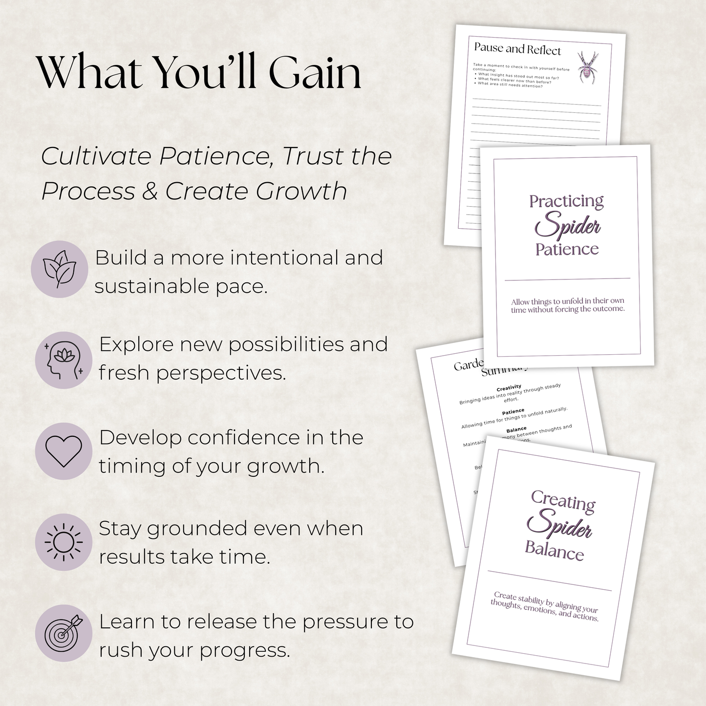 Garden Spider Journal: A Guided Journey Toward Creativity, Patience & Trust