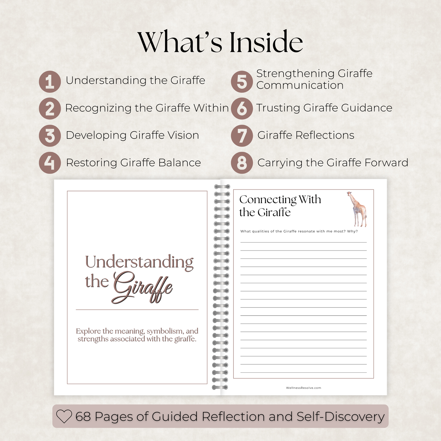 Giraffe Journal: A Guided Journey Toward Perspective, Balance & Inner Wisdom