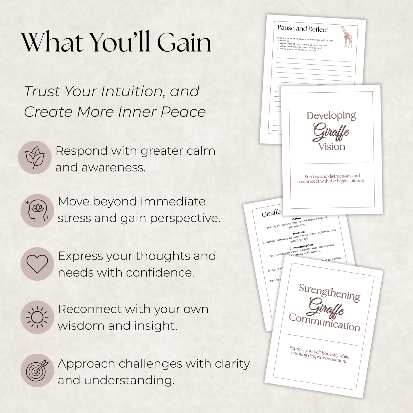 Giraffe Journal: A Guided Journey Toward Perspective, Balance & Inner Wisdom