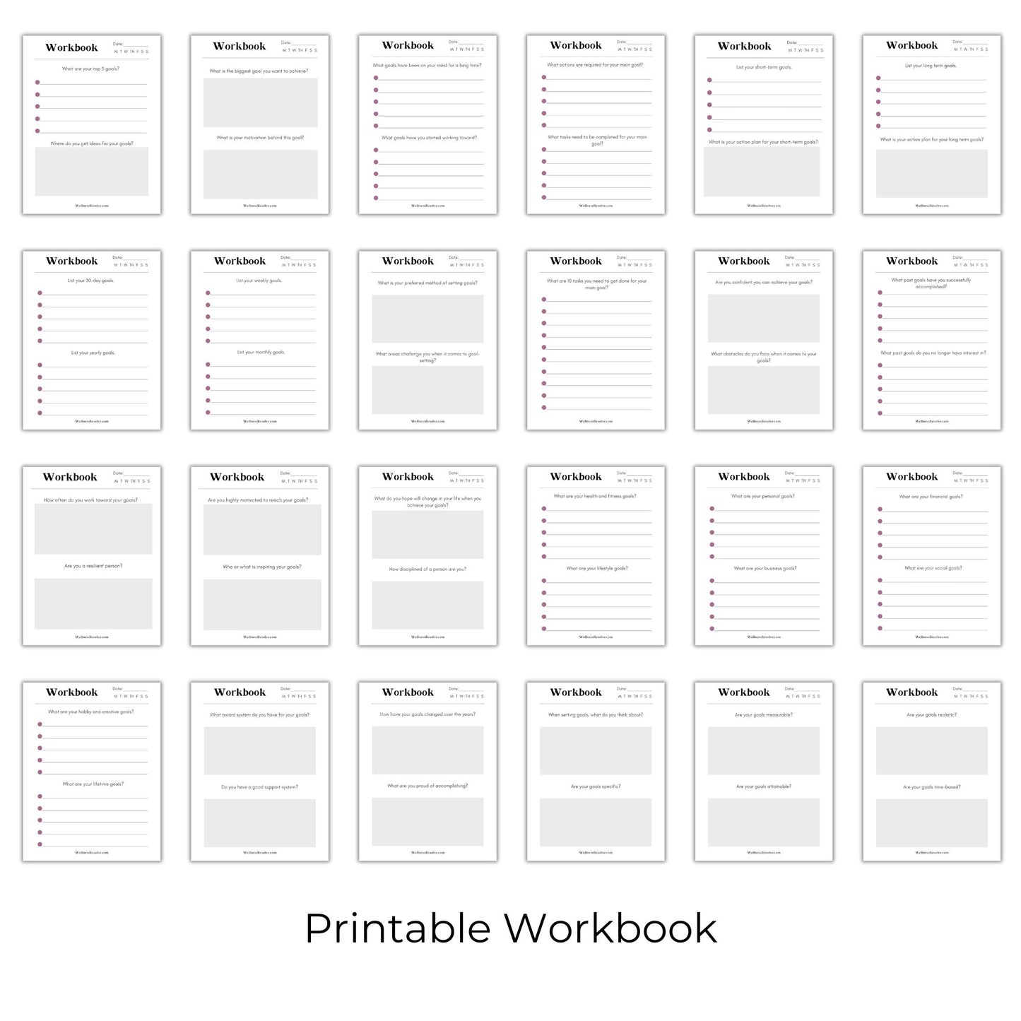 Goal Setting Printable Bundle