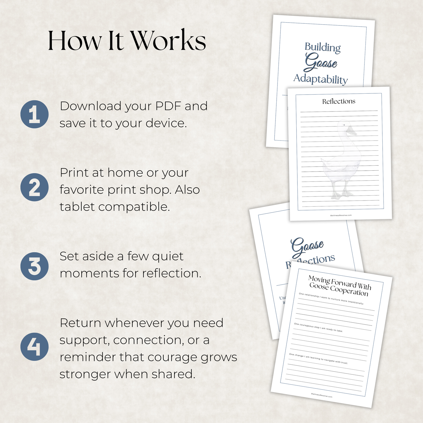Goose Journal: A Guided Journey Toward Connection, Trust & Meaningful Relationships
