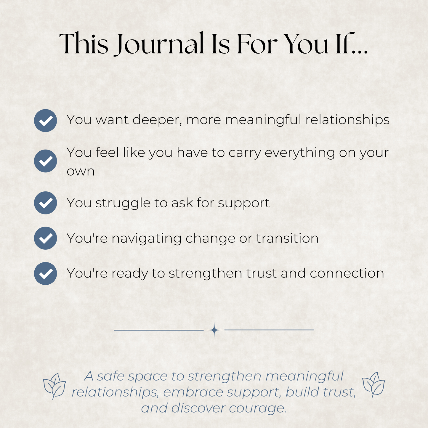 Goose Journal: A Guided Journey Toward Connection, Trust & Meaningful Relationships