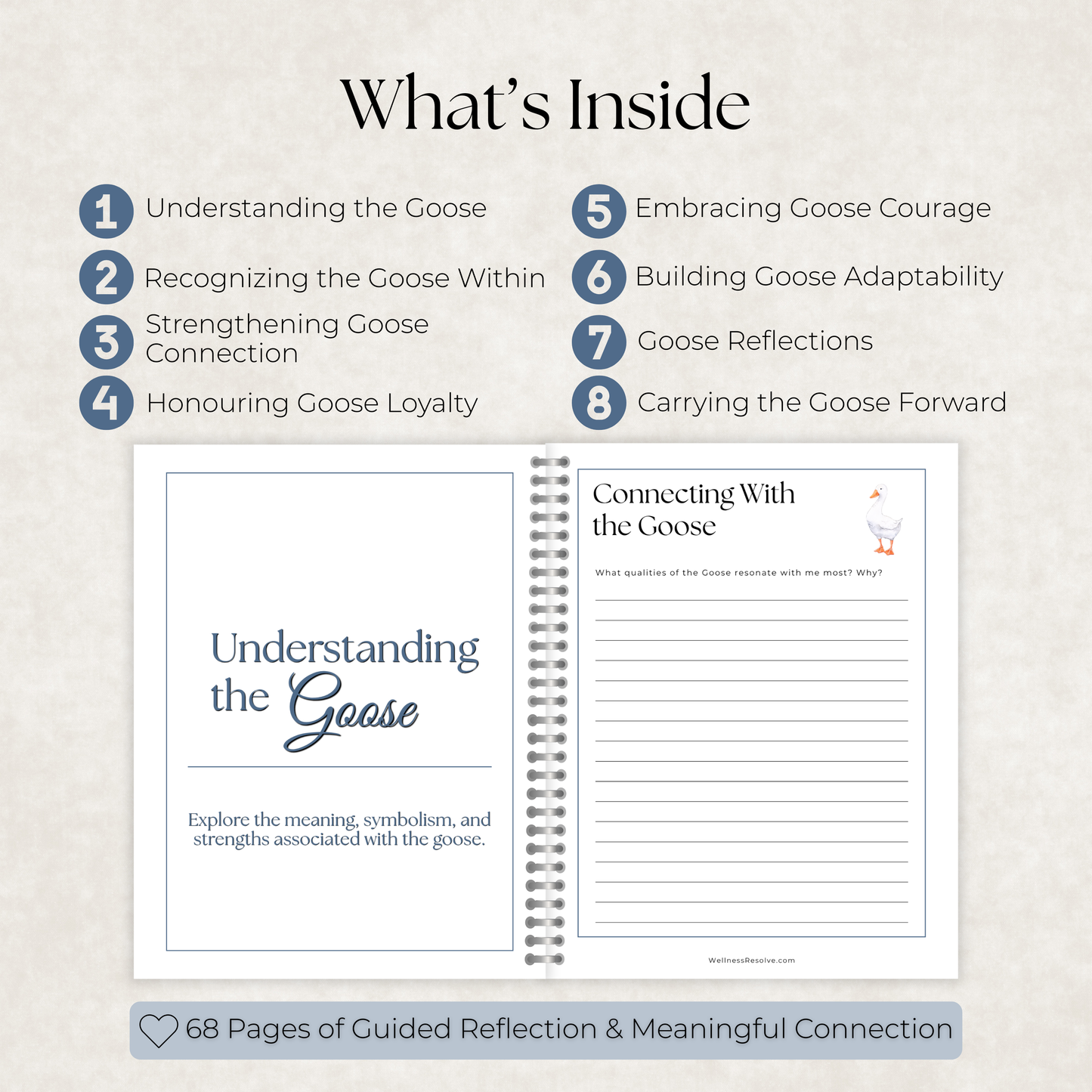Goose Journal: A Guided Journey Toward Connection, Trust & Meaningful Relationships