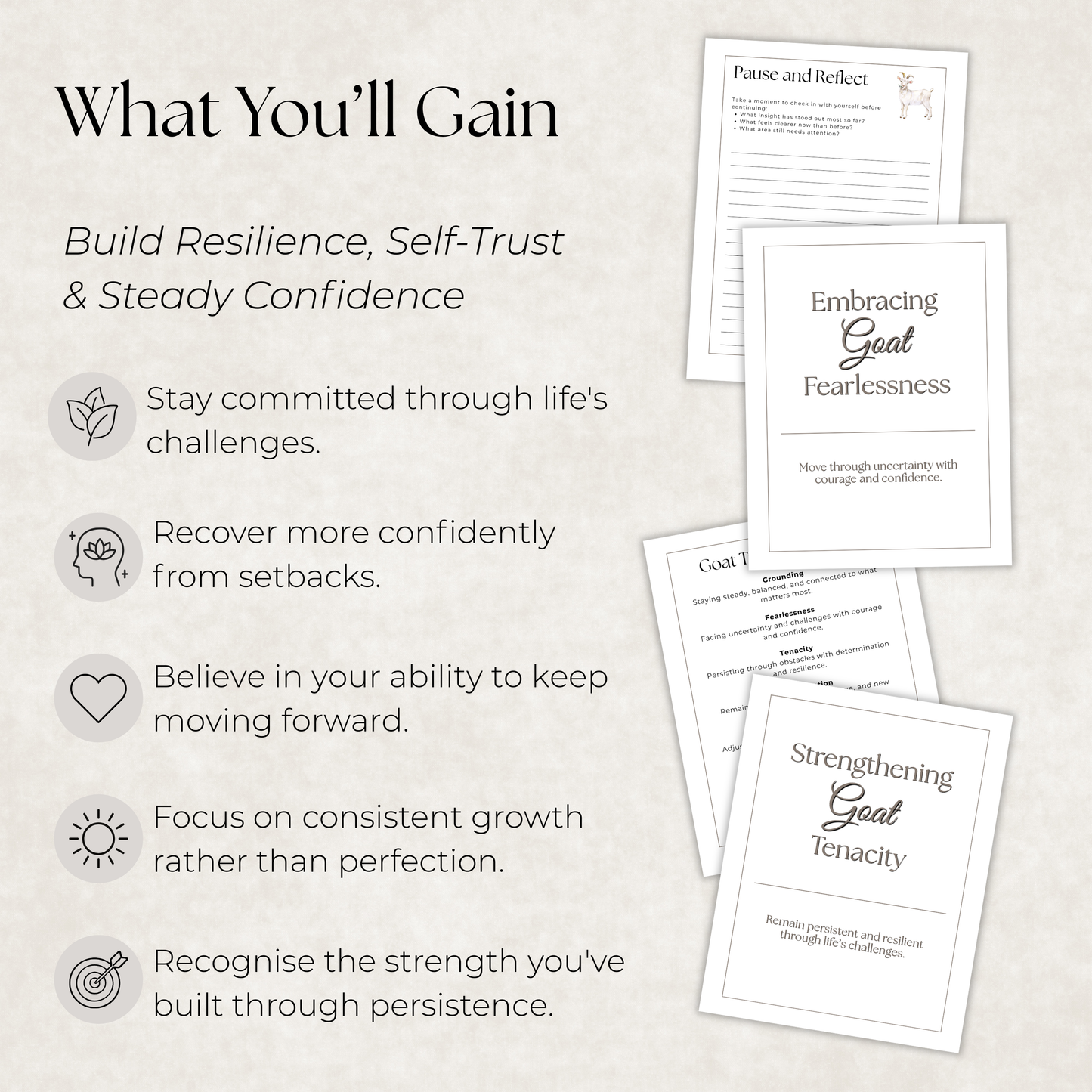 Goat Journal: A Guided Journey Toward Perseverance, Resilience & Self-Trust