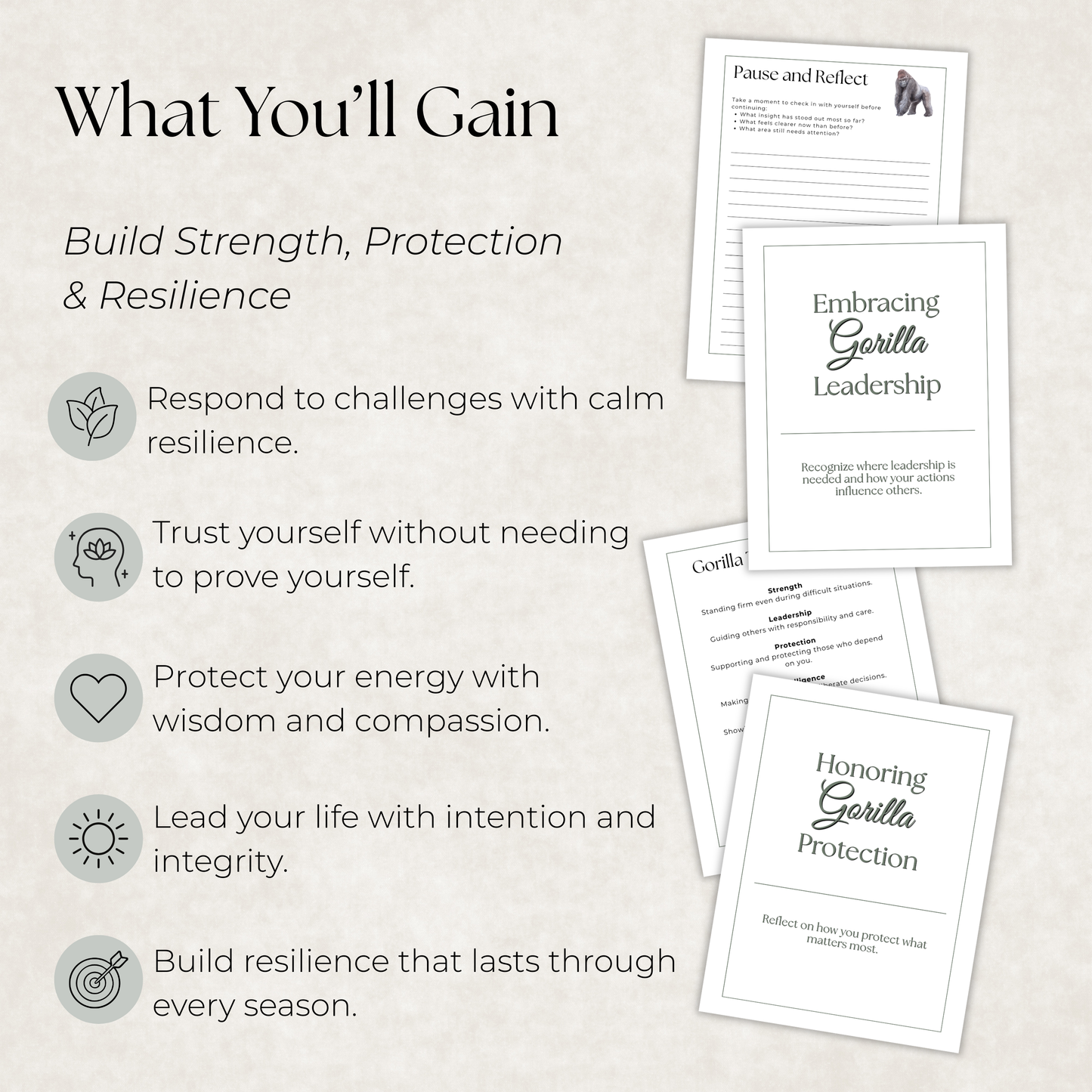 Gorilla Journal: A Guided Journey Toward Strength, Protection & Emotional Resilience