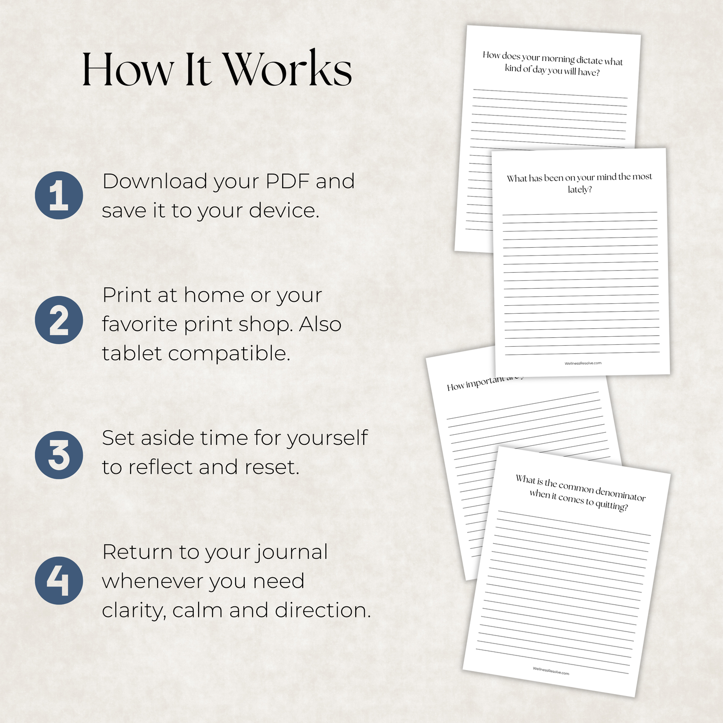 Guided Brain Dump & Reset Journal