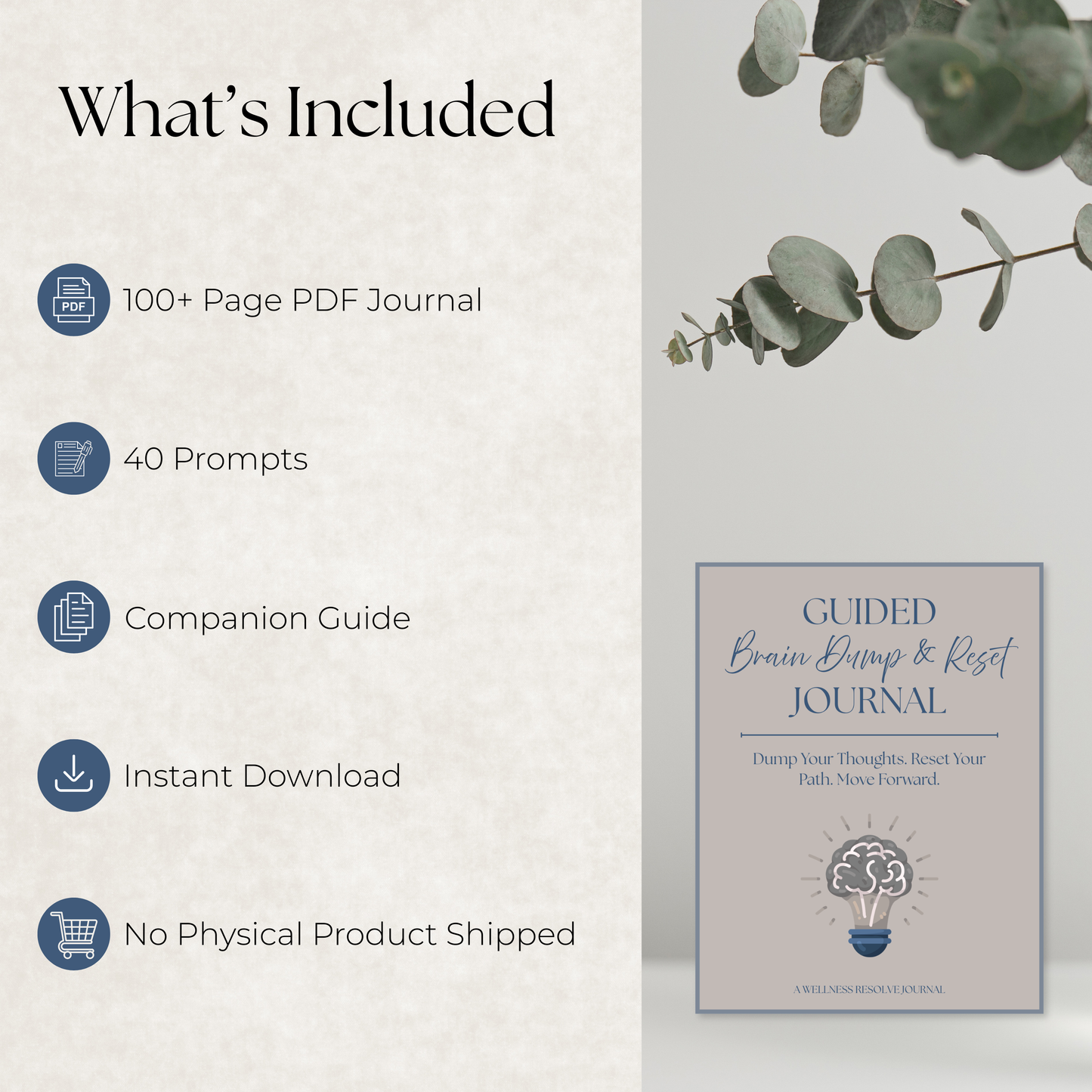 Guided Brain Dump & Reset Journal