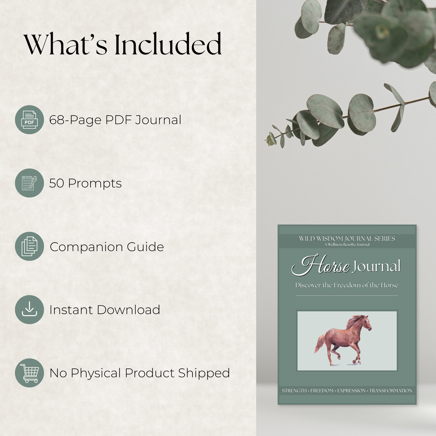 Horse Journal: A Guided Journey Toward Freedom, Authenticity & Self-Expression