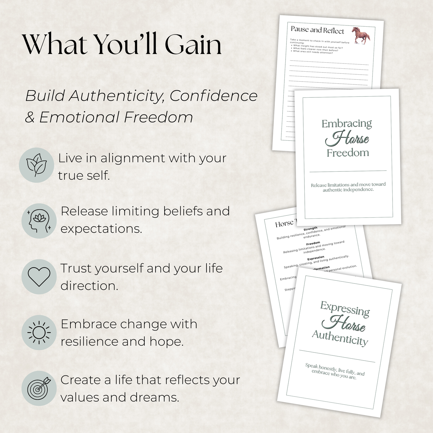 Horse Journal: A Guided Journey Toward Freedom, Authenticity & Self-Expression