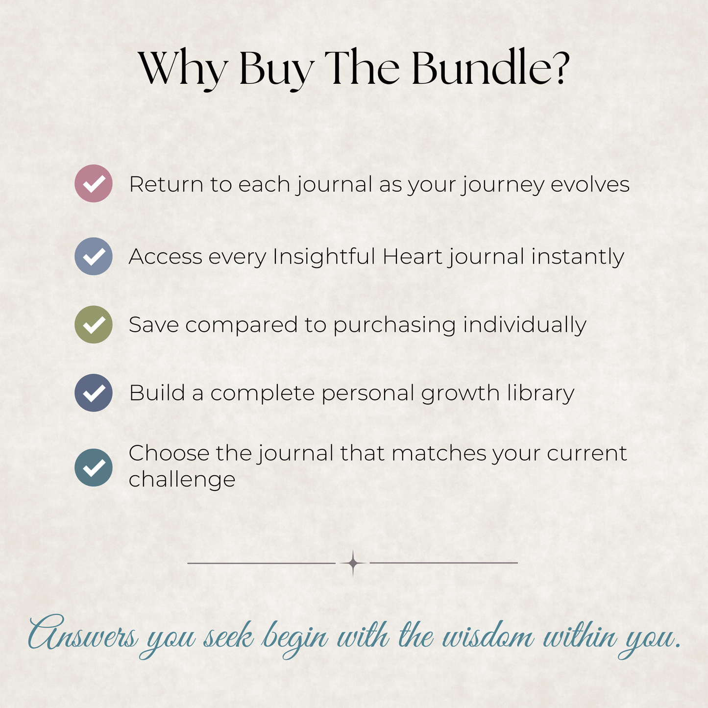 Insightful Heart Journal Collection: 7 Guided Journals for Wisdom, Intuition & Personal Growth