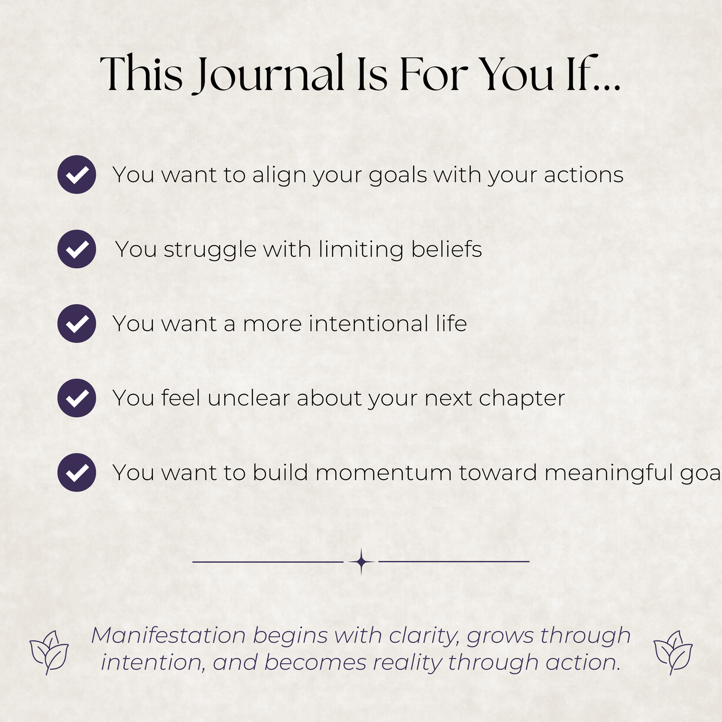 Intentional Manifestation Journal