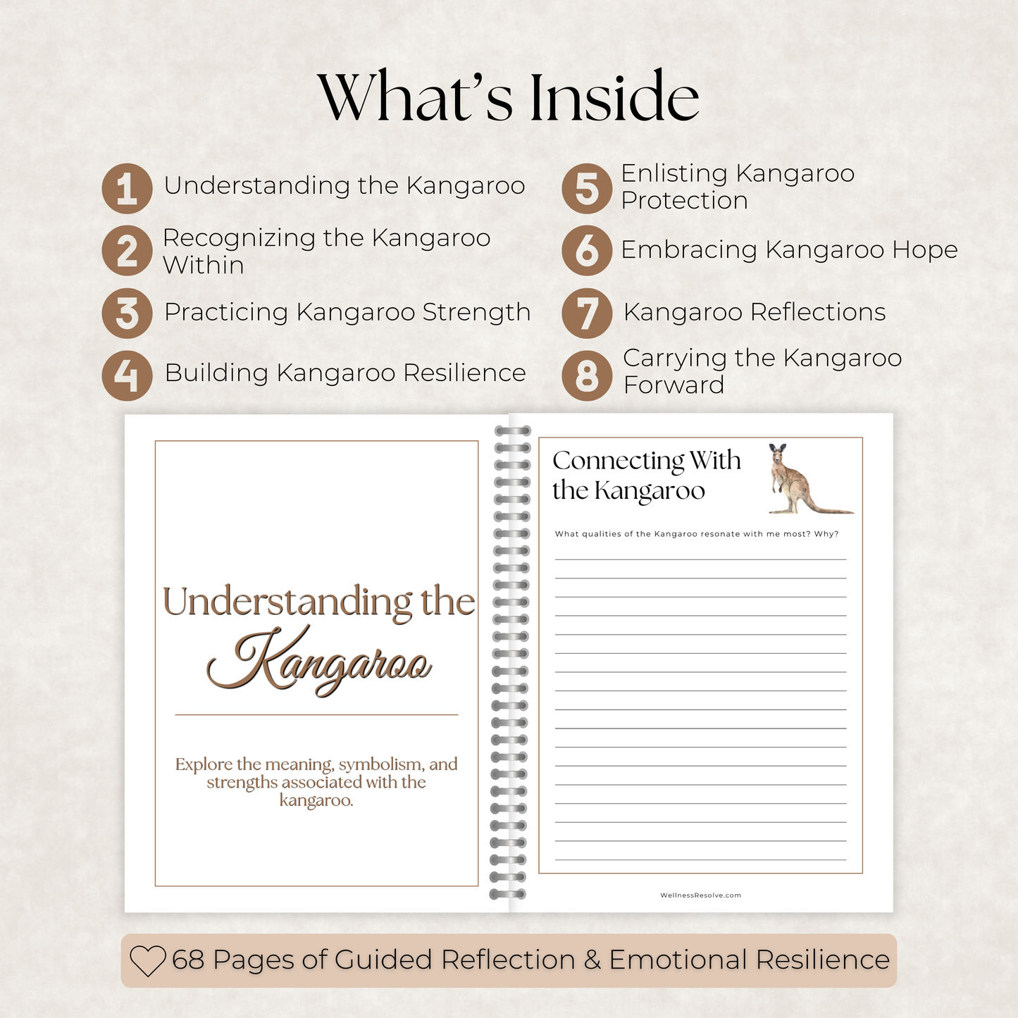 Kangaroo Journal: A Guided Journey Toward Hope, Resilience & Emotional Strength