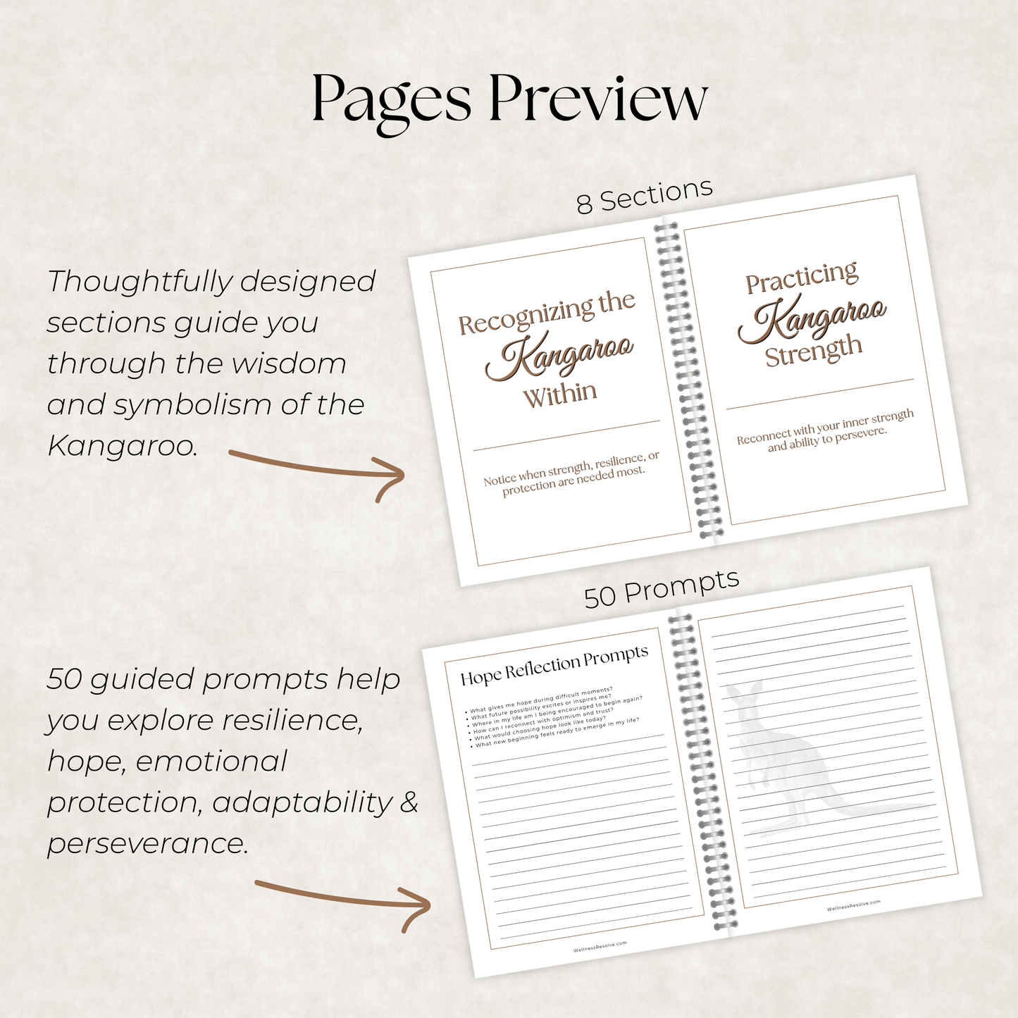 Kangaroo Journal: A Guided Journey Toward Hope, Resilience & Emotional Strength