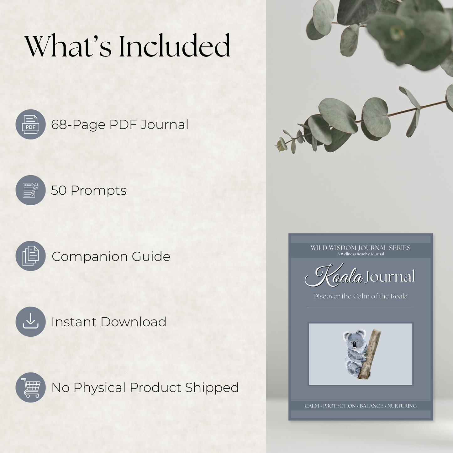 Koala Journal: A Guided Journey Toward Rest, Balance & Self-Compassion