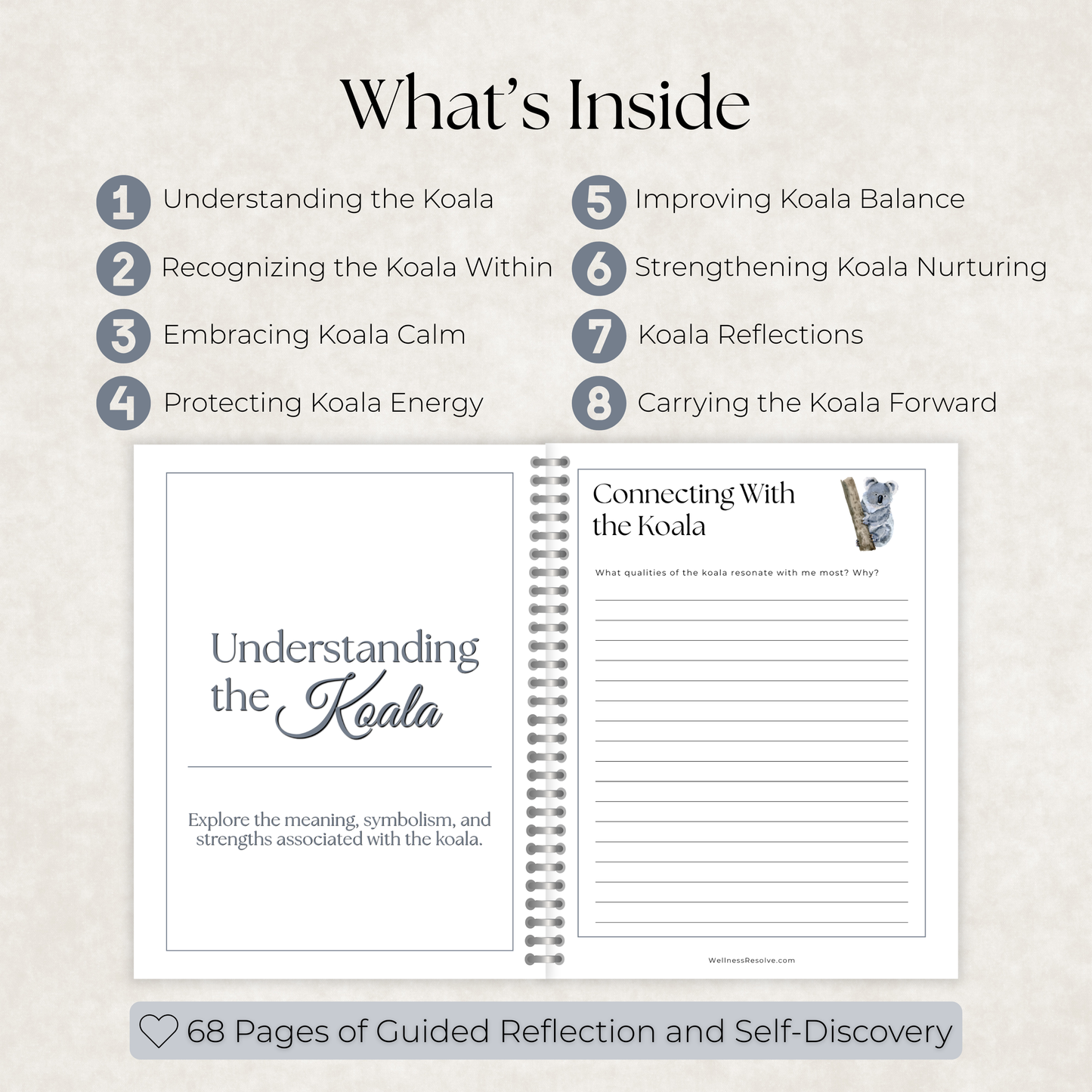 Koala Journal: A Guided Journey Toward Rest, Balance & Self-Compassion
