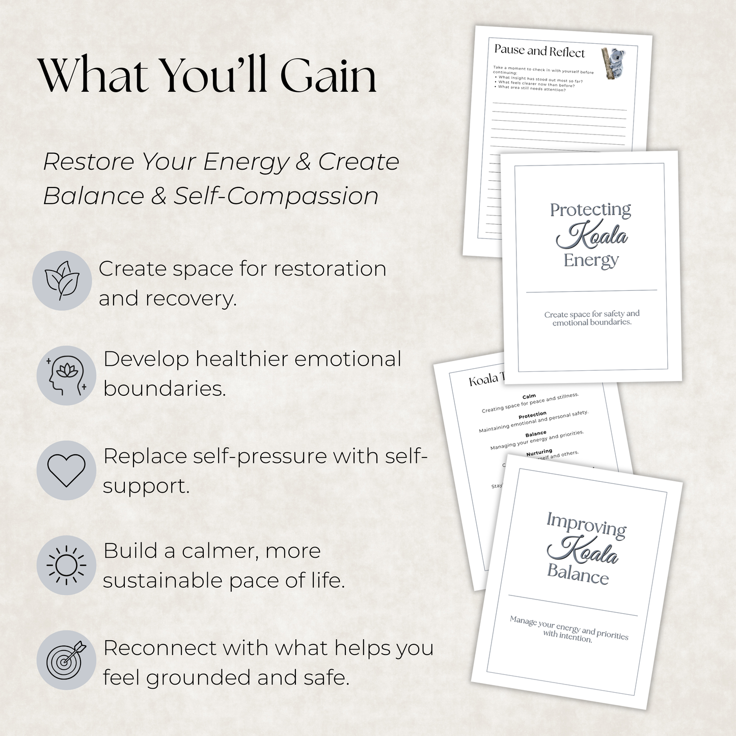 Koala Journal: A Guided Journey Toward Rest, Balance & Self-Compassion