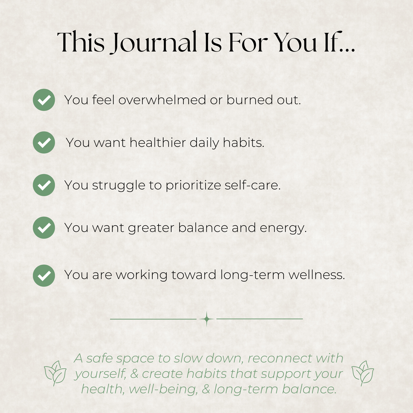 Life Balance Series: Health & Well-Being Journal
