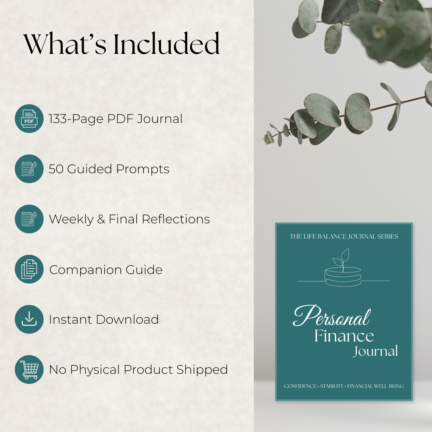 Life Balance Series: Personal Finance Journal