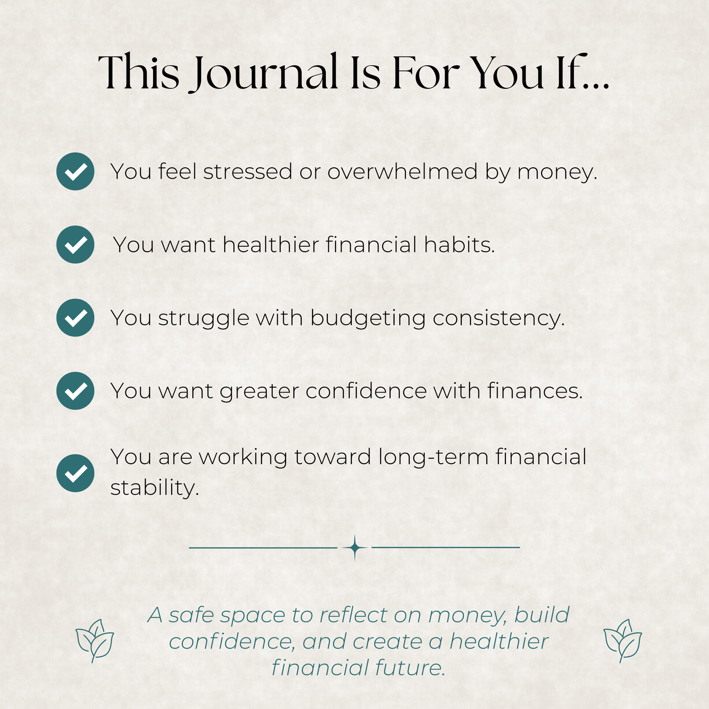 Life Balance Series: Personal Finance Journal
