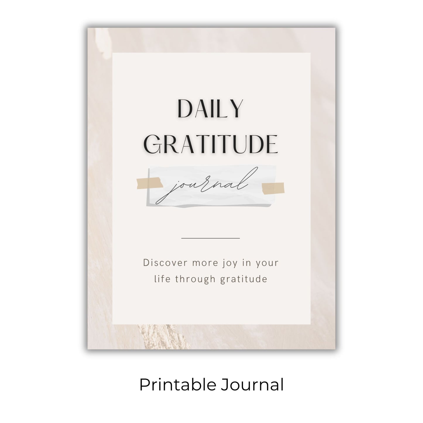 Daily Gratitude Journal