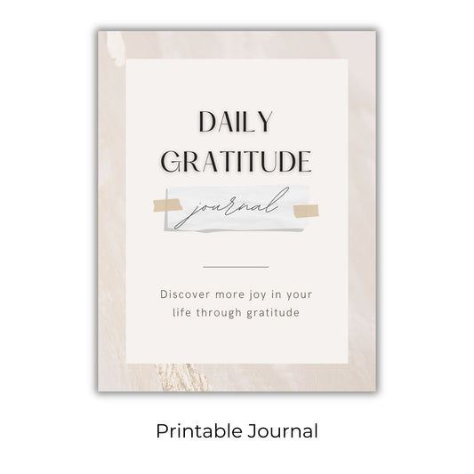Daily Gratitude Journal