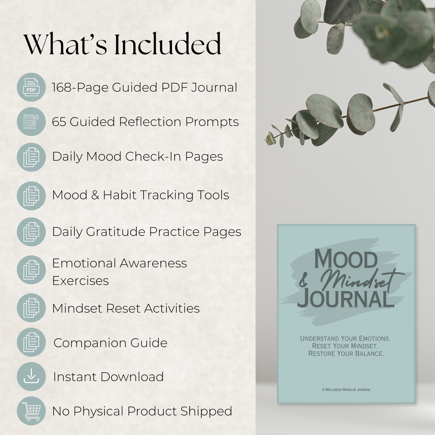 Mood & Mindset Journal