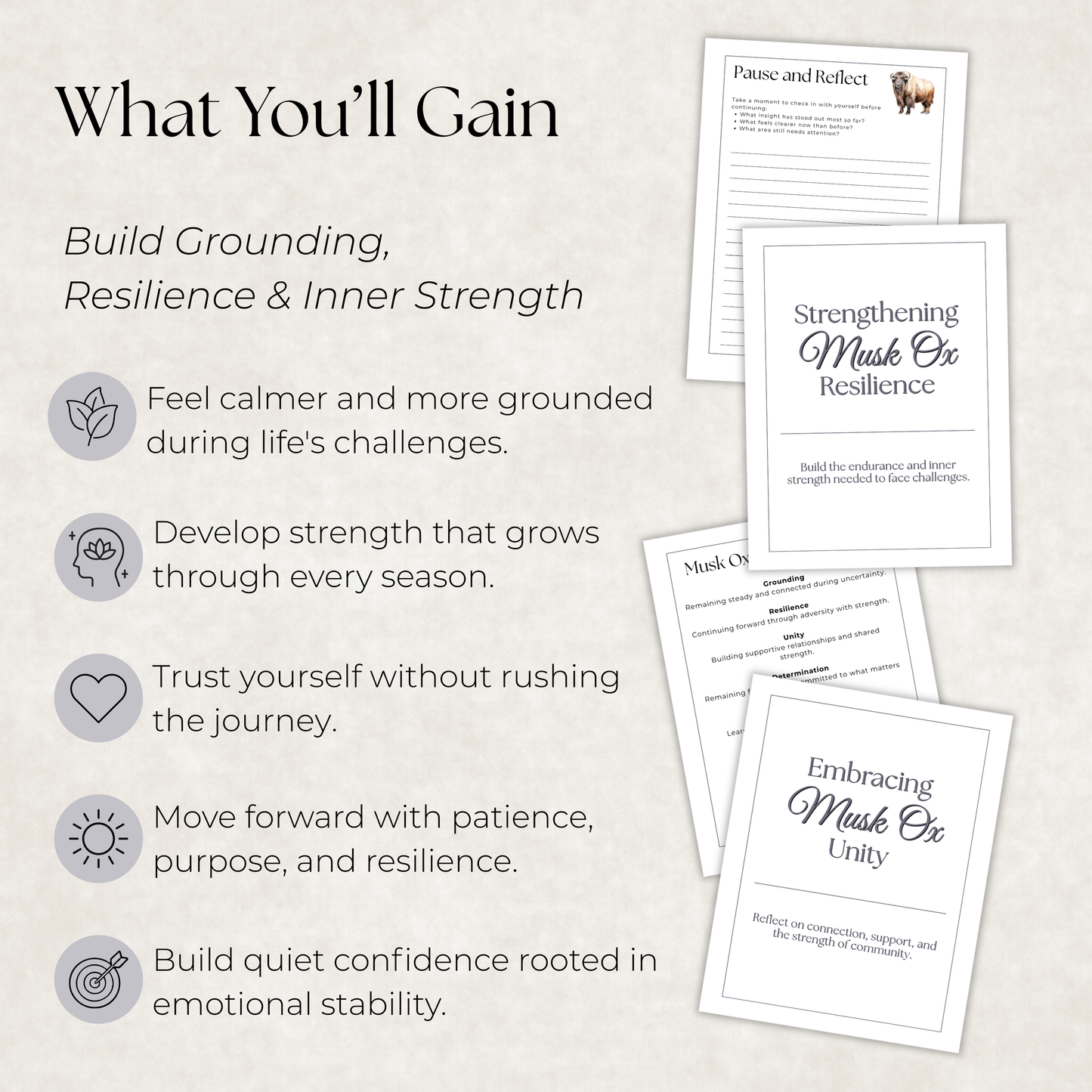 Musk Ox Journal: A Guided Journey Toward Grounding, Resilience & Emotional Stability