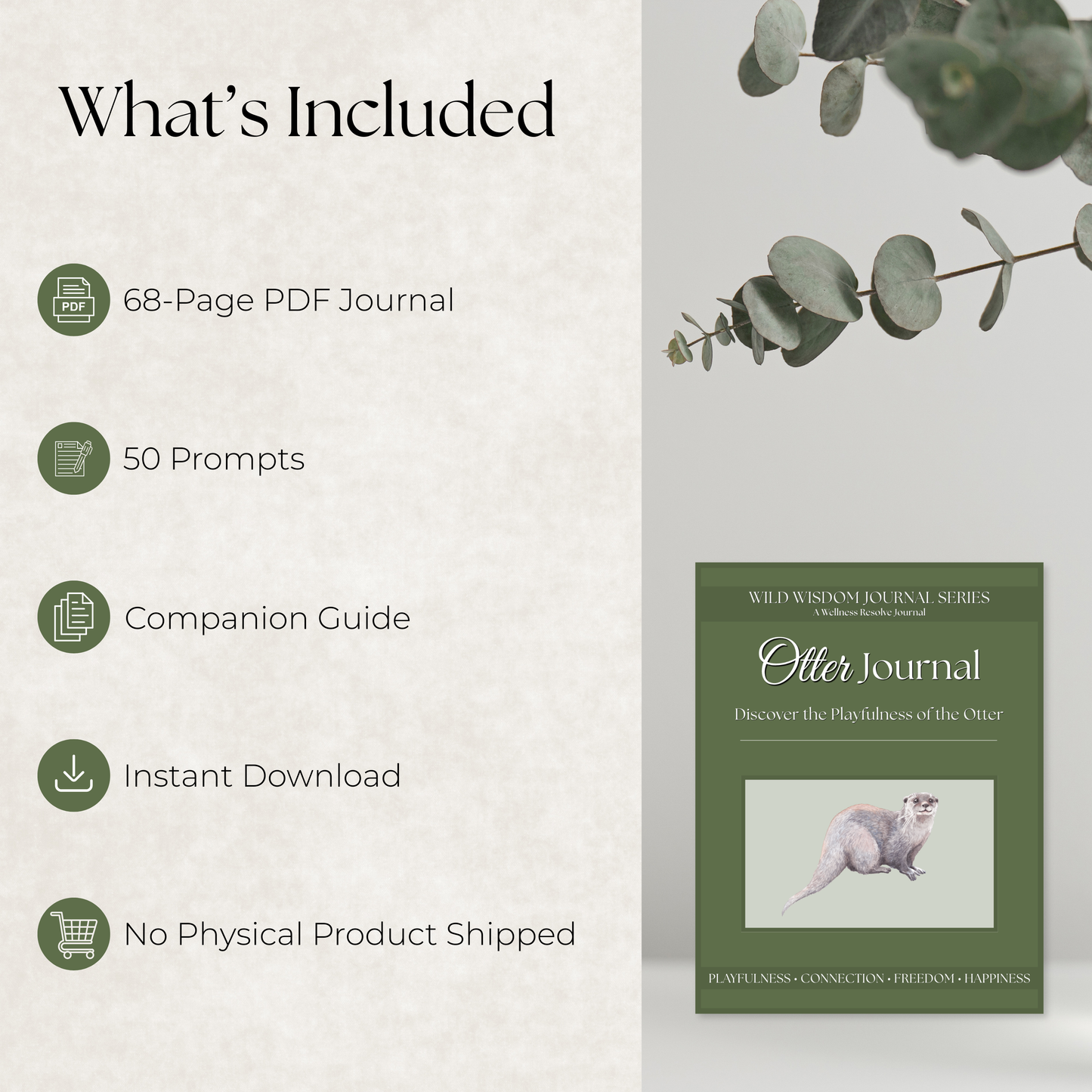 Otter Journal: A Guided Journey Toward Joy, Connection & Emotional Freedom