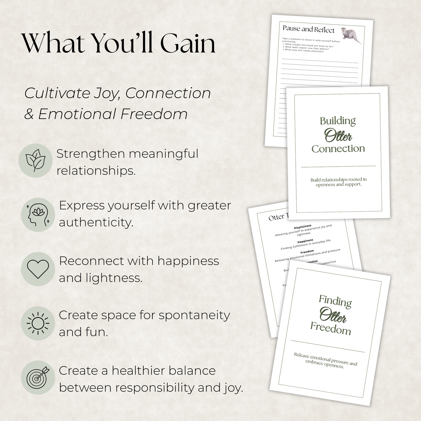 Otter Journal: A Guided Journey Toward Joy, Connection & Emotional Freedom