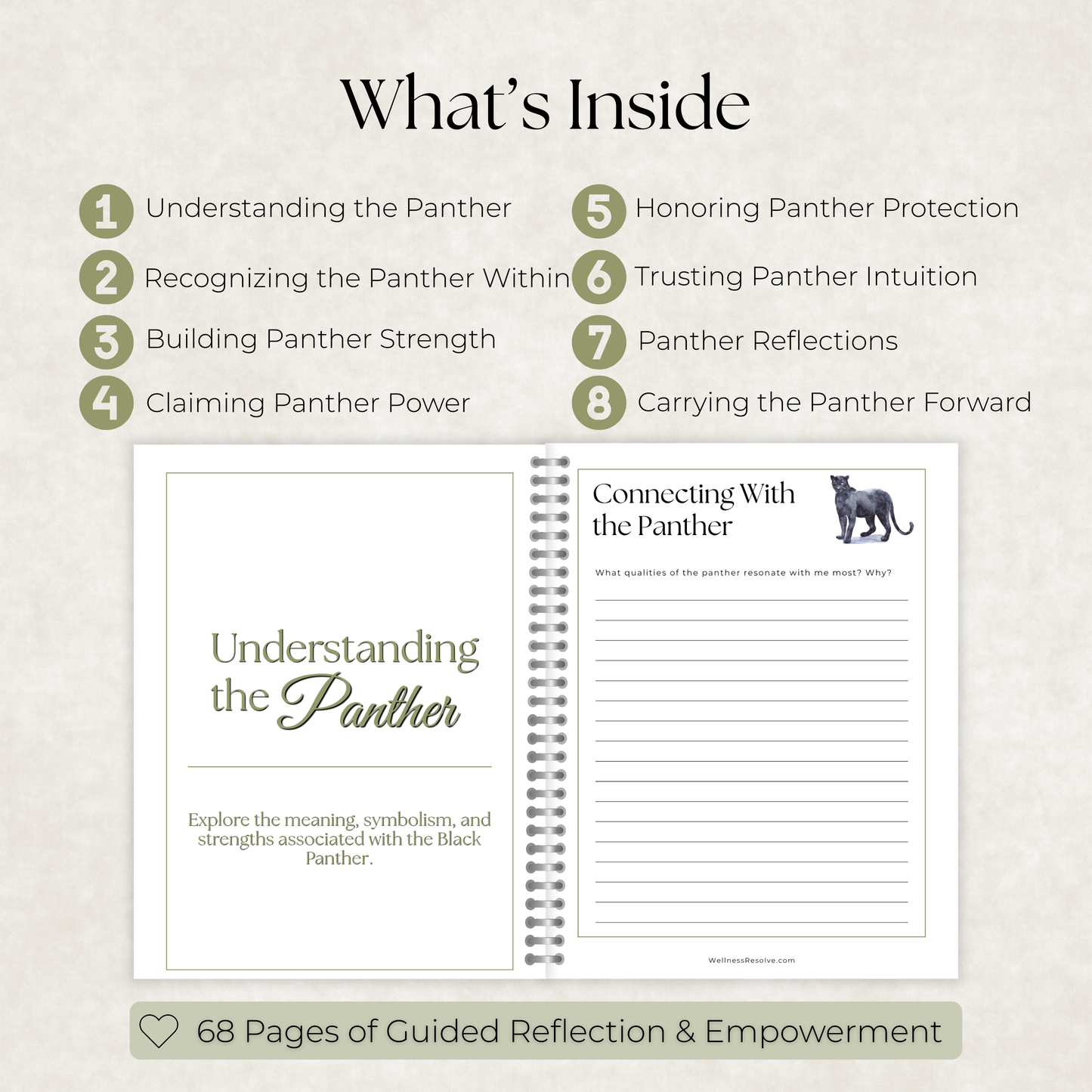 Black Panther Journal: A Guided Journey Toward Strength, Personal Power & Emotional Resilience