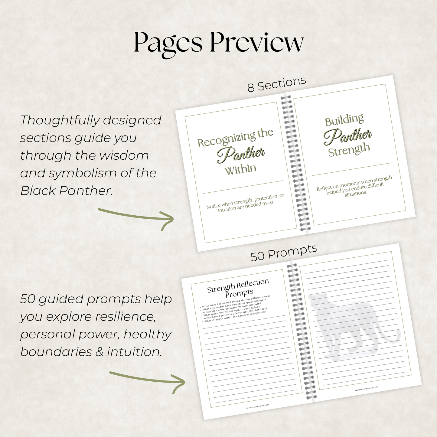 Black Panther Journal: A Guided Journey Toward Strength, Personal Power & Emotional Resilience