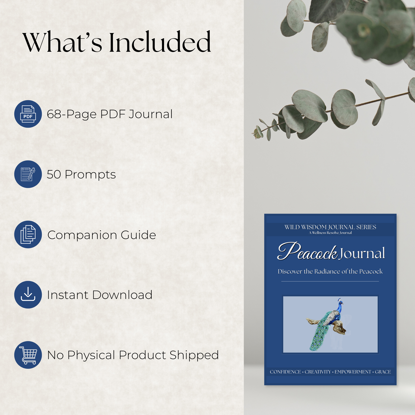 Peacock Journal: A Guided Journey Toward Confidence, Self-Worth & Authentic Self-Expression