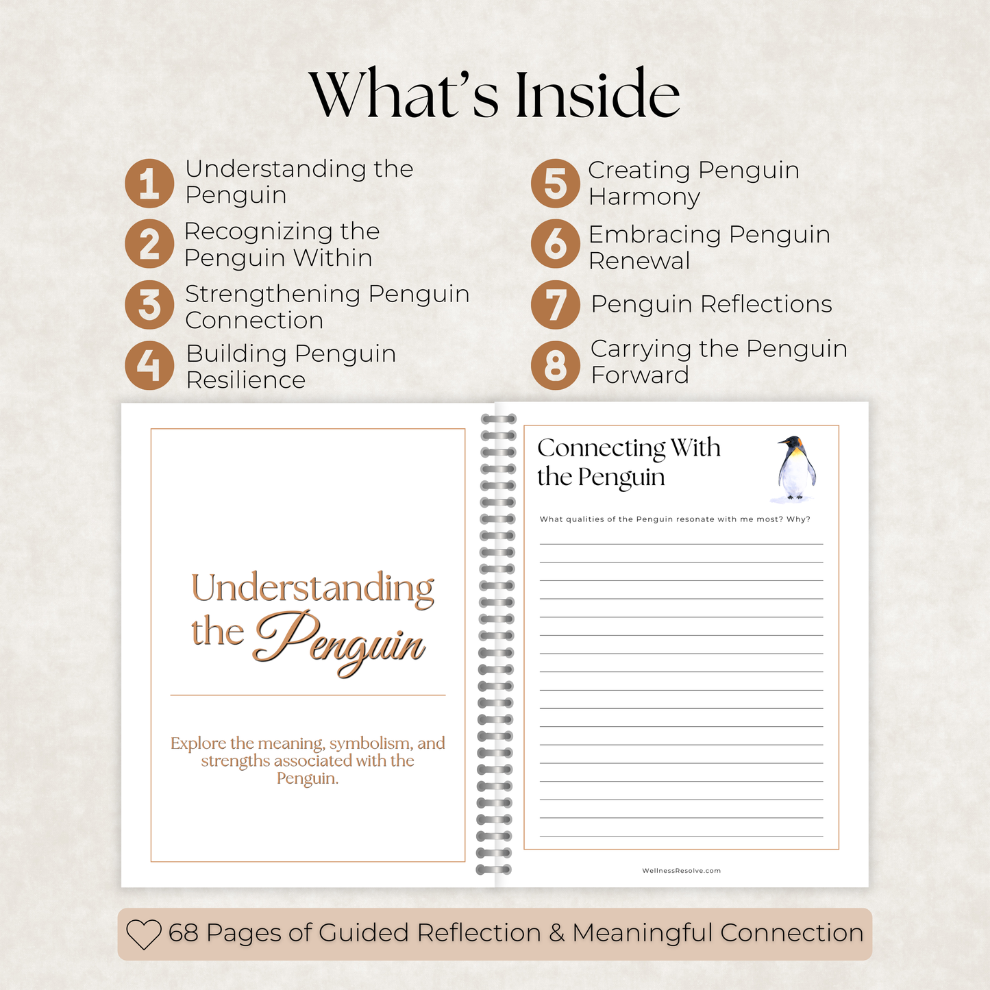 Penguin Journal: A Guided Journey Toward Connection, Harmony & Emotional Resilience