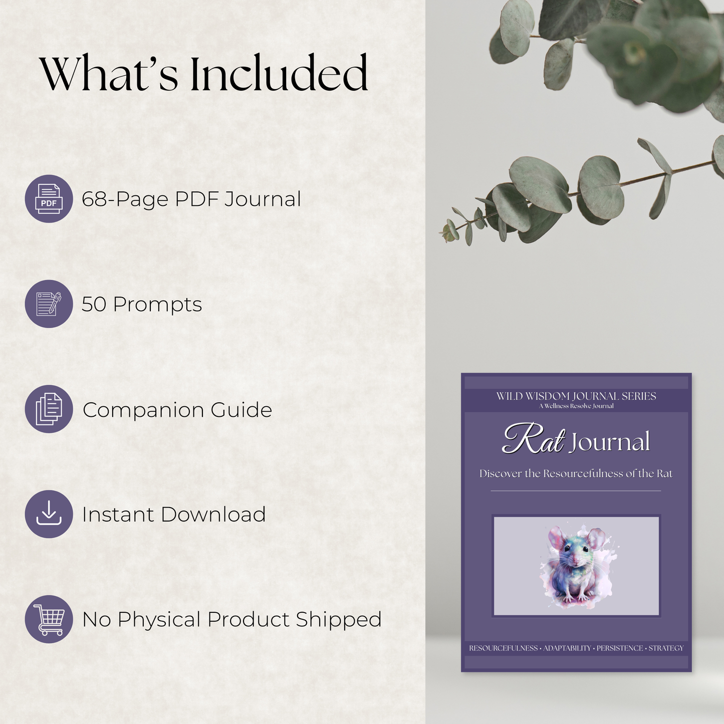 Rat Journal: A Guided Journey Toward Adaptability, Resilience & Resourcefulness
