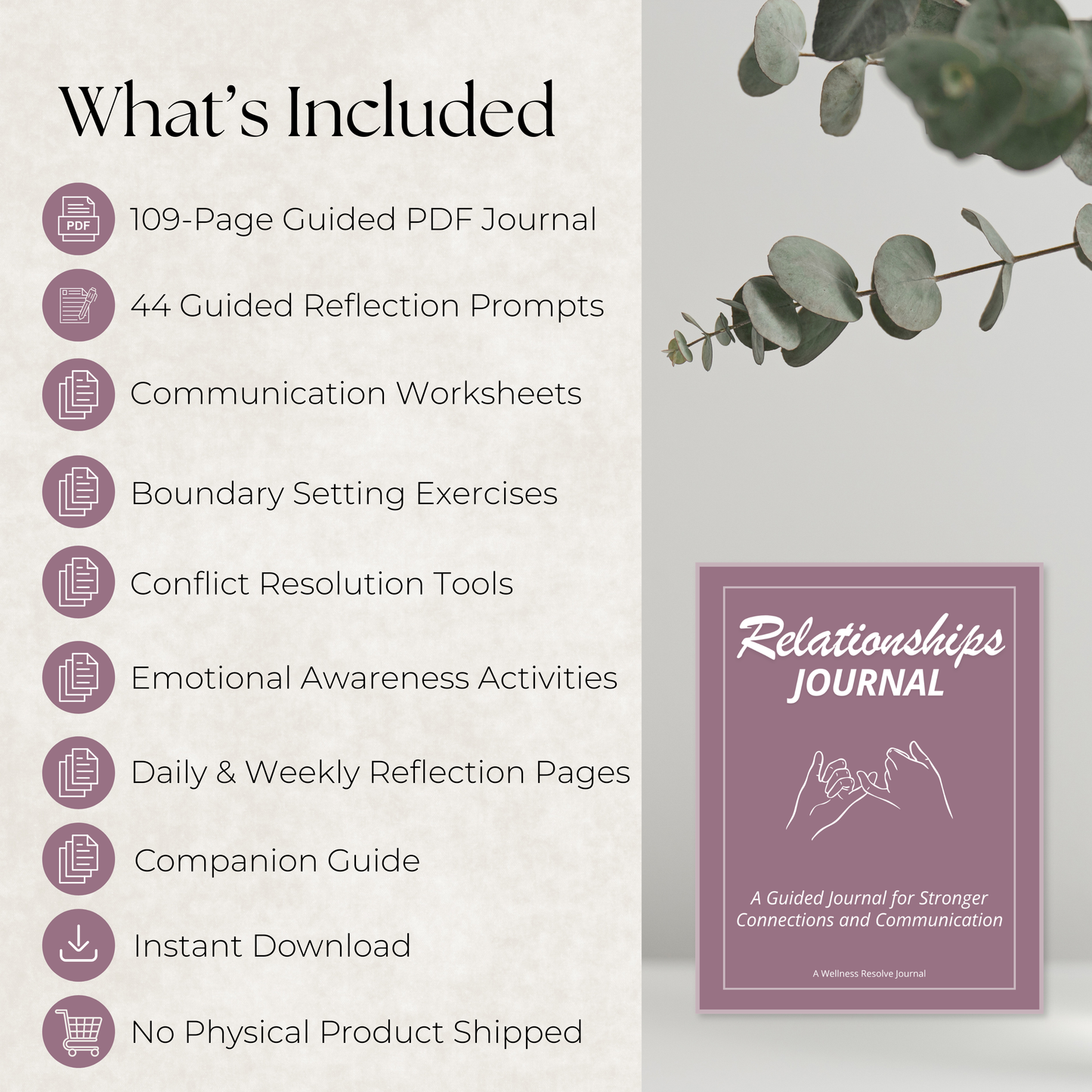 Relationships Journal