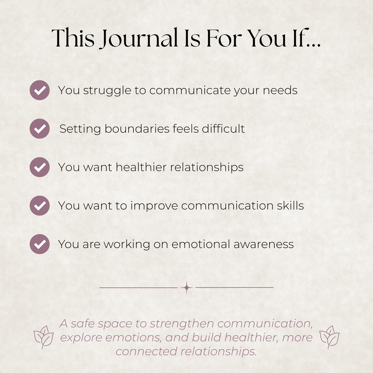 Relationships Journal