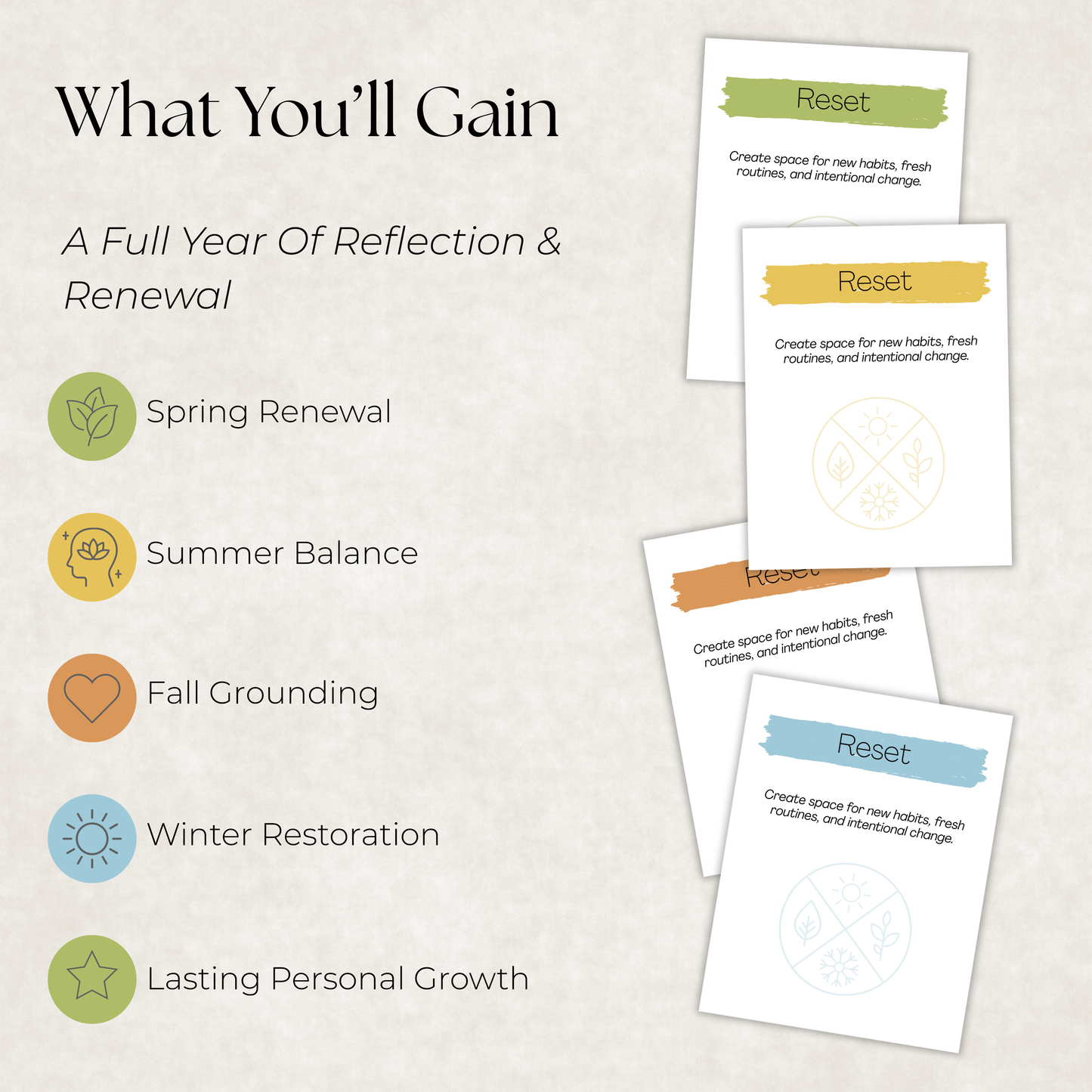 Seasonal Reset Journal Bundle